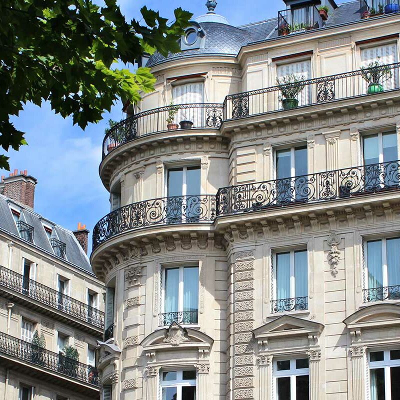 Paris _ Façades d'immeubles haussmanniens